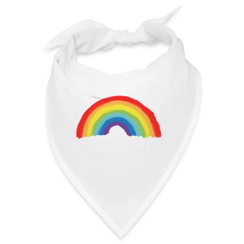 Regenbogen Farben für Akzeptanz und Toleranz lgbt - Bandana - Weiß - Vorne