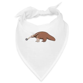 Ameisenbär - Bandana - Weiß - Vorne