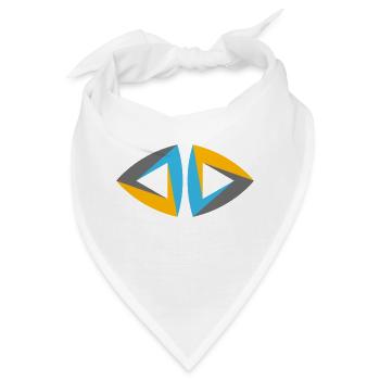 Dreieck unmögliche Figur Escher Geometrie Hipster - Bandana - Weiß - Vorne