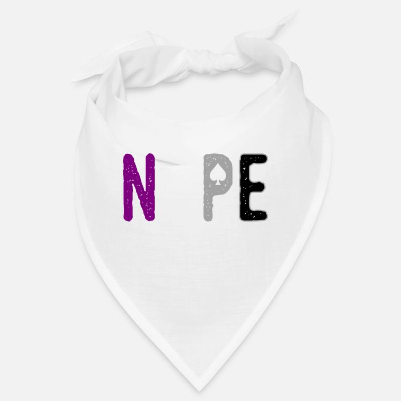 Nope Asexual Pride Asexuality Ally Bandana