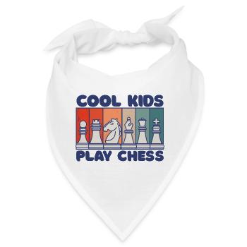 schachbrett schachbrett schachspieler Schach - Bandana - Weiß - Vorne