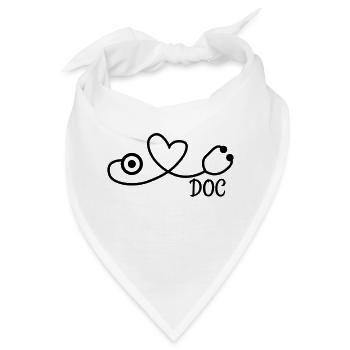 doc doktor arzt mediziner - Bandana - Weiß - Vorne