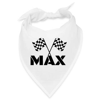 Für Fans von Max. DGP-Rennen. Zielflagge * - Bandana - Weiß - Vorne