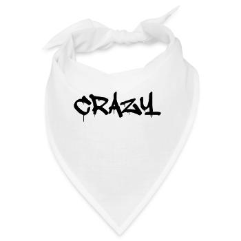 crazy - Bandana - Weiß - Vorne