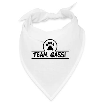 team gassi 01 - Bandana - Weiß - Vorne