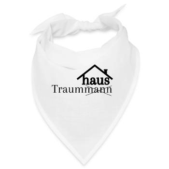 Traumhaus statt Traummann - Bandana - Weiß - Vorne