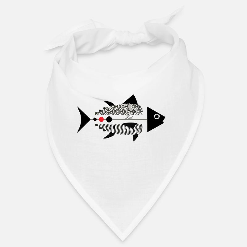 Fisch - Bandana - Weiß