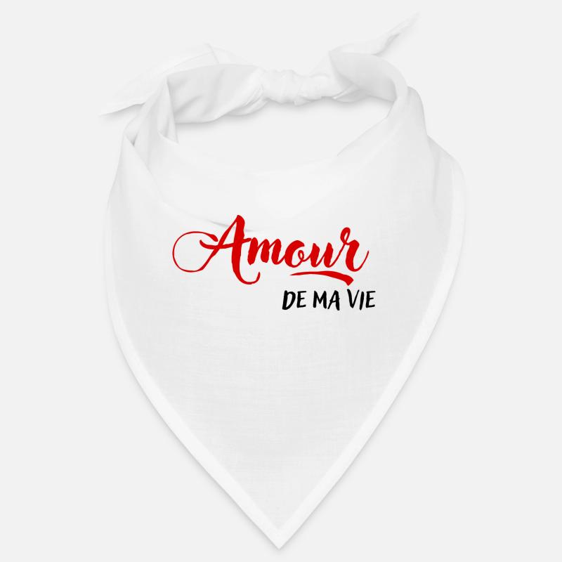Amour de ma vie - Bandana - blanc