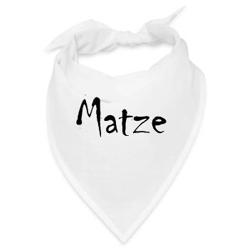 matze - Bandana - Weiß - Vorne