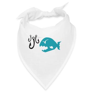 mad fish - Bandana - Weiß - Vorne