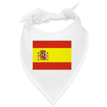 Spanische Flagge - Bandana - Weiß - Vorne