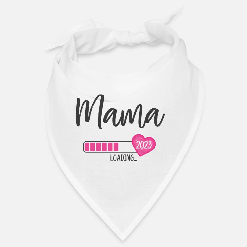 Mama Loading 2023 Heart Girl Pink Expectant Mom Bandana
