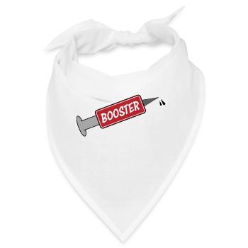 Spritze Impfstoff Booster - Bandana - Weiß - Vorne