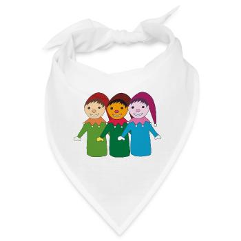kasper und freunde - Bandana - Weiß - Vorne