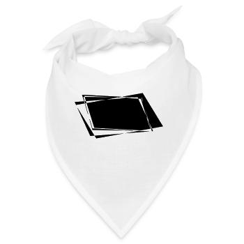 Schiefer Hintergrund - Bandana - Weiß - Vorne