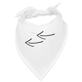 Pfeile - Bandana - Weiß - Vorne