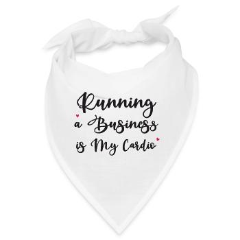 Ein Unternehmen zu führen ist mein Cardio - Bandana - Weiß - Vorne