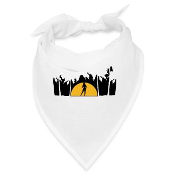 Palmen Hot Girl - Bandana - Weiß - Vorne