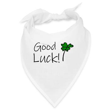 Good Luck - Bandana - Weiß - Vorne