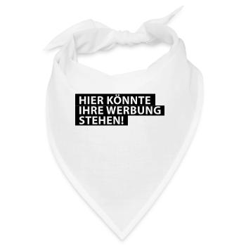Hier könnte Ihre Werbung Stehen! - Bandana - Weiß - Vorne