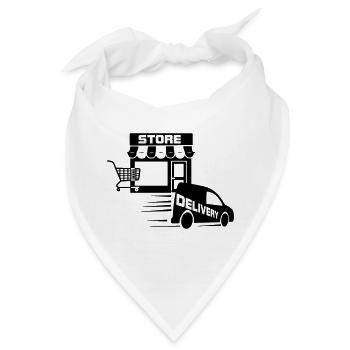 Online-Shop und Lieferung mit - Bandana - Weiß - Vorne