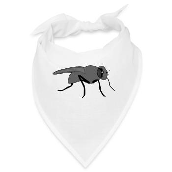 Fliege - Bandana - Weiß - Vorne