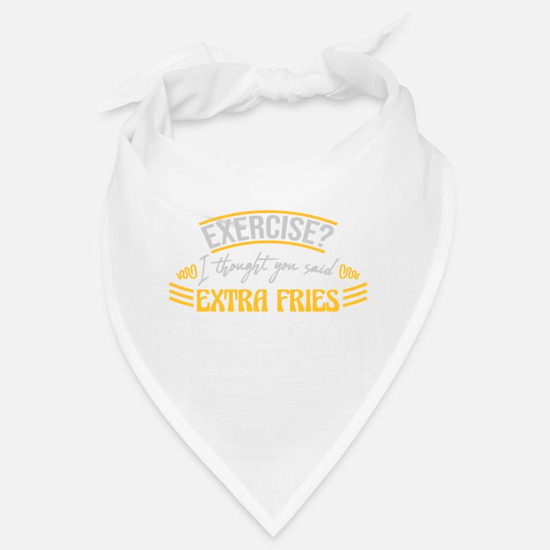 Exercise Extra Fries Zitat Bandana
