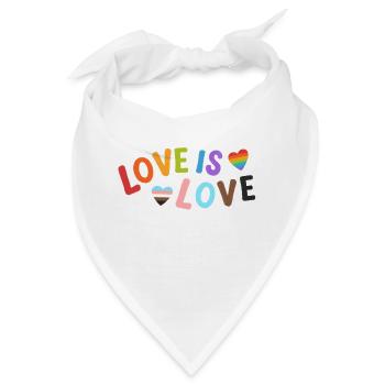 Love is Love - Bandana - Weiß - Vorne
