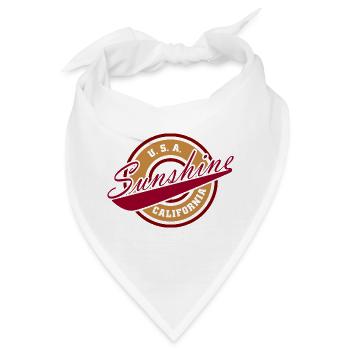 NERDY forever - Sunshine California - Bandana - Weiß - Vorne