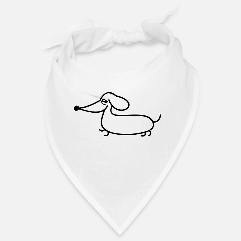 Dackel lustig linear Bandana