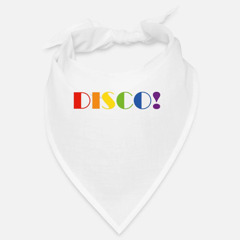 DISCO Regenbogen Text Bandana