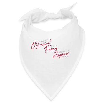 You find it offensive - Bandana - Weiß - Vorne