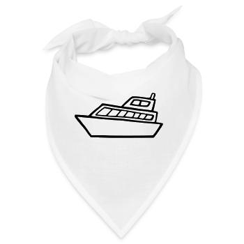 Schiff - Bandana - Weiß - Vorne