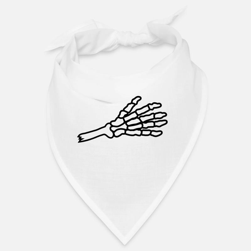 Severed Hand Skeleton Greeting Bandana