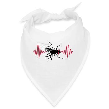 Puls Stubenfliege kleine Hausfliege - Bandana - Weiß - Vorne