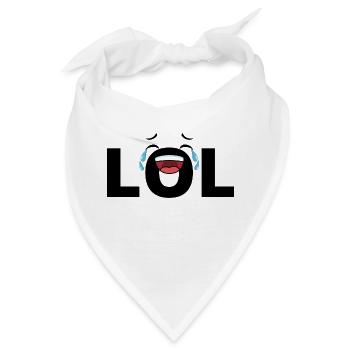 lol - Bandana - Weiß - Vorne
