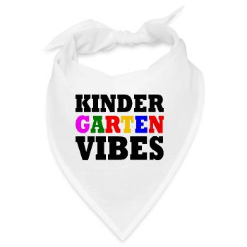 kindergarten vibes - Bandana - Weiß - Vorne