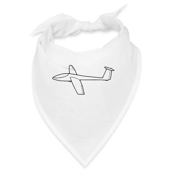 Segelflugzeug - Bandana - Weiß - Vorne