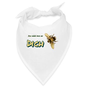 ich denk nur an dich - Bandana - Weiß - Vorne
