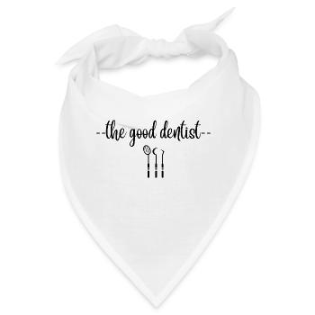 Der richtige Zahnarzt - Bandana - Weiß - Vorne