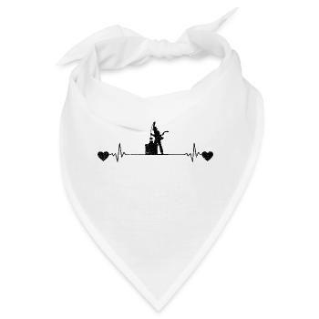 Schornsteinfeger Geschenk Kaminkehrer Essenkehrer - Bandana - Weiß - Vorne