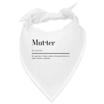 Mutter - Bandana - Weiß - Vorne