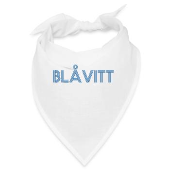 Blau und Weiß - Bandana - Weiß - Vorne