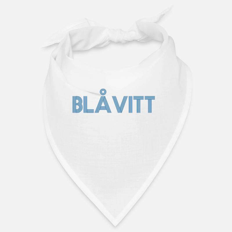 Bleu et blanc Bandana