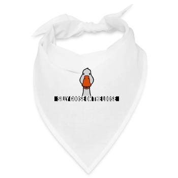 goose on the loose - Bandana - Weiß - Vorne