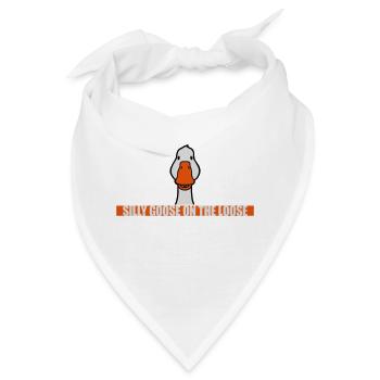 goose on the loose - Bandana - Weiß - Vorne