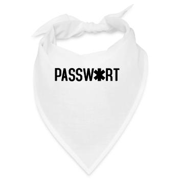 Passwort - Bandana - Weiß - Vorne