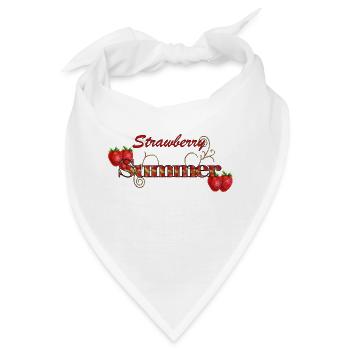 Sunny StrawberrySummer - Bandana - Weiß - Vorne