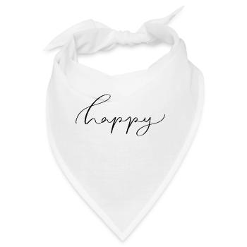 Happy - Bandana - Weiß - Vorne