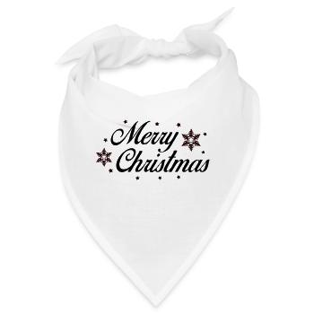 merry christmas - Bandana - Weiß - Vorne